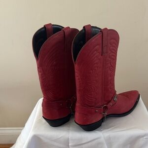 Red Western Leather Boots